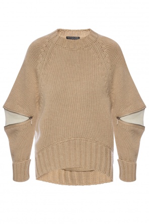 Zip detail braided sweater, zdjęcie 1 Zip detail braided sweater od Alexander McQueen